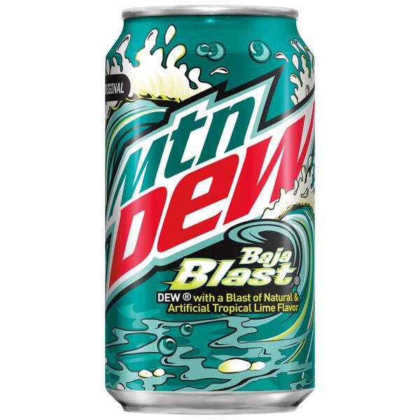 Mtn Dew Baja Blast (2/12 Packs) Image Of Mtn Dew Baja Blast (2/12 Packs) SKU: 142880
