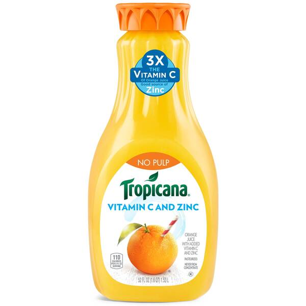 Trop 50 Orange Juice No Pulp Calcium Image Of Trop 50 Orange Juice No Pulp Calcium SKU: 168519