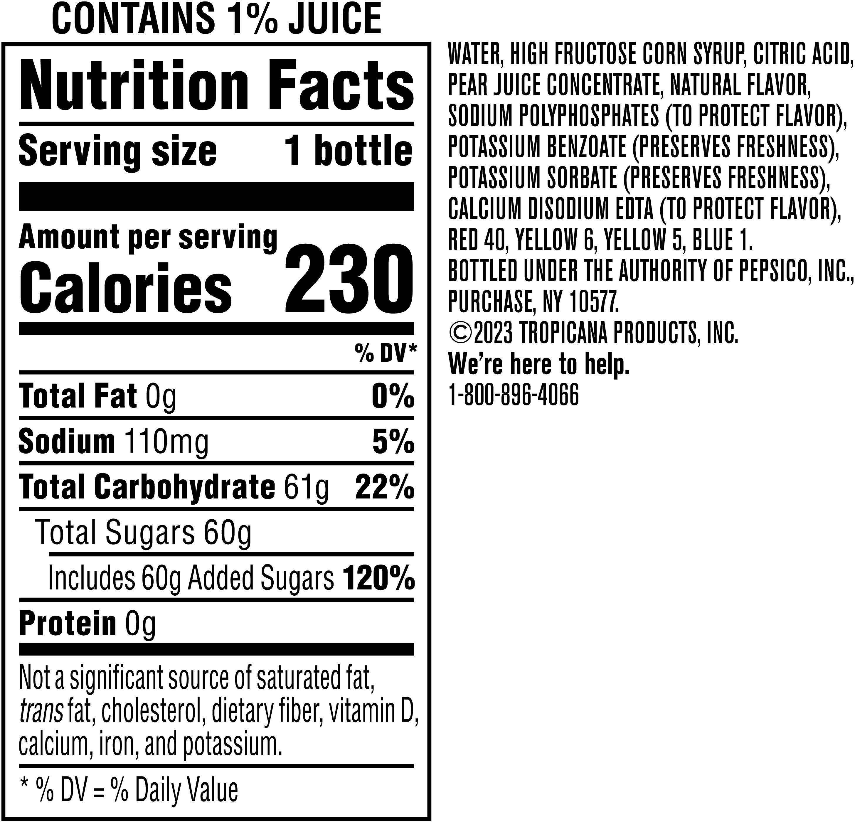 Image describing nutrition information for product Twister Strawberry Kiwi