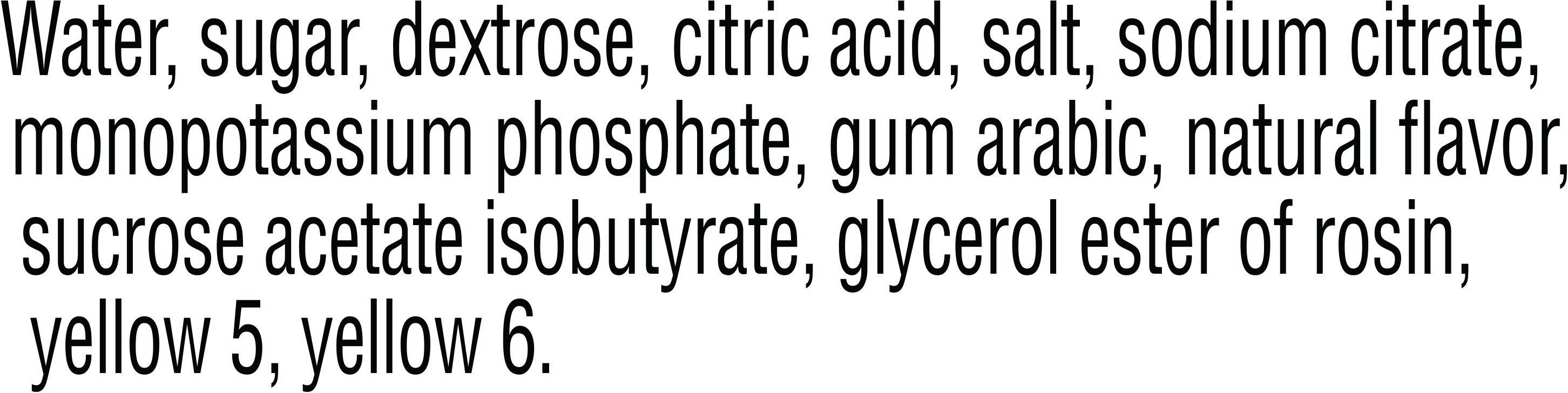 Image describing nutrition information for product Gatorade Citrus Cooler
