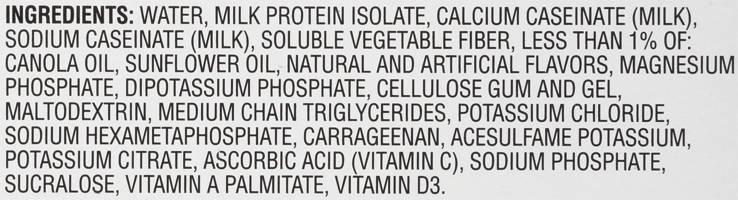 Image describing nutrition information for product Muscle Milk Vanilla Crème