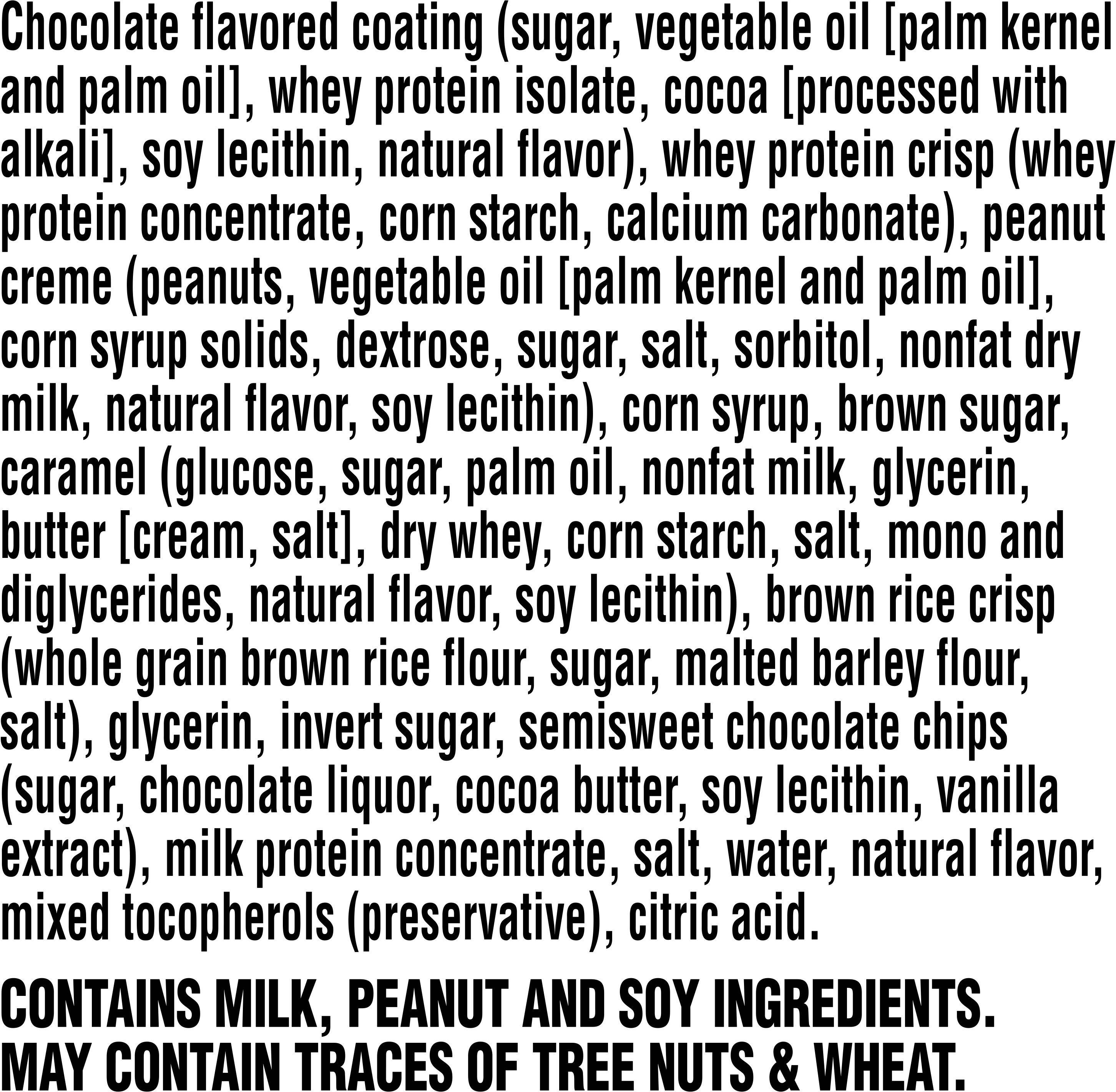 Image describing nutrition information for product Gatorade Recover Whey Protein Bar Chocolate Peanut Butter