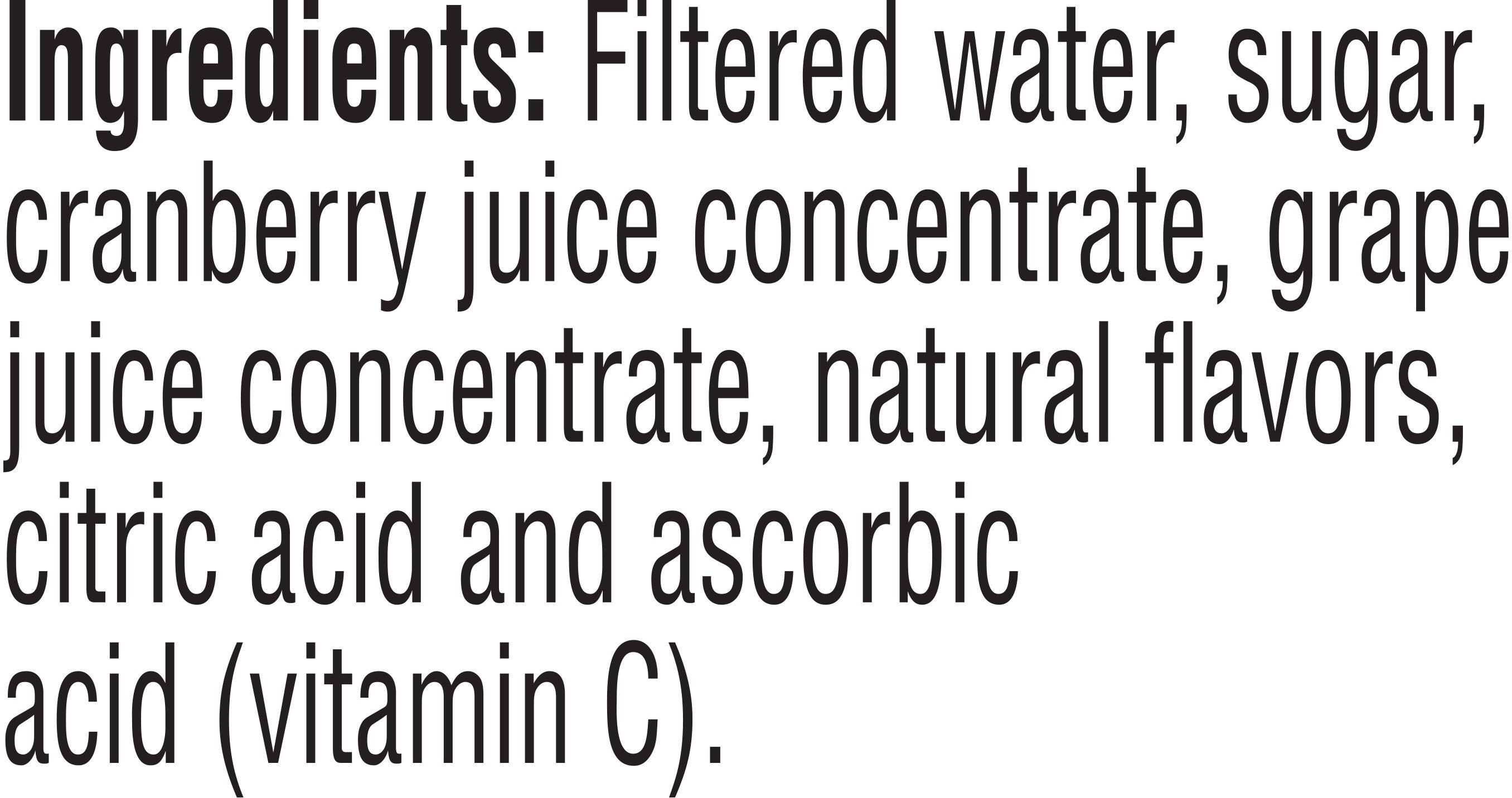 Image describing nutrition information for product Tropicana Cranberry Cocktail