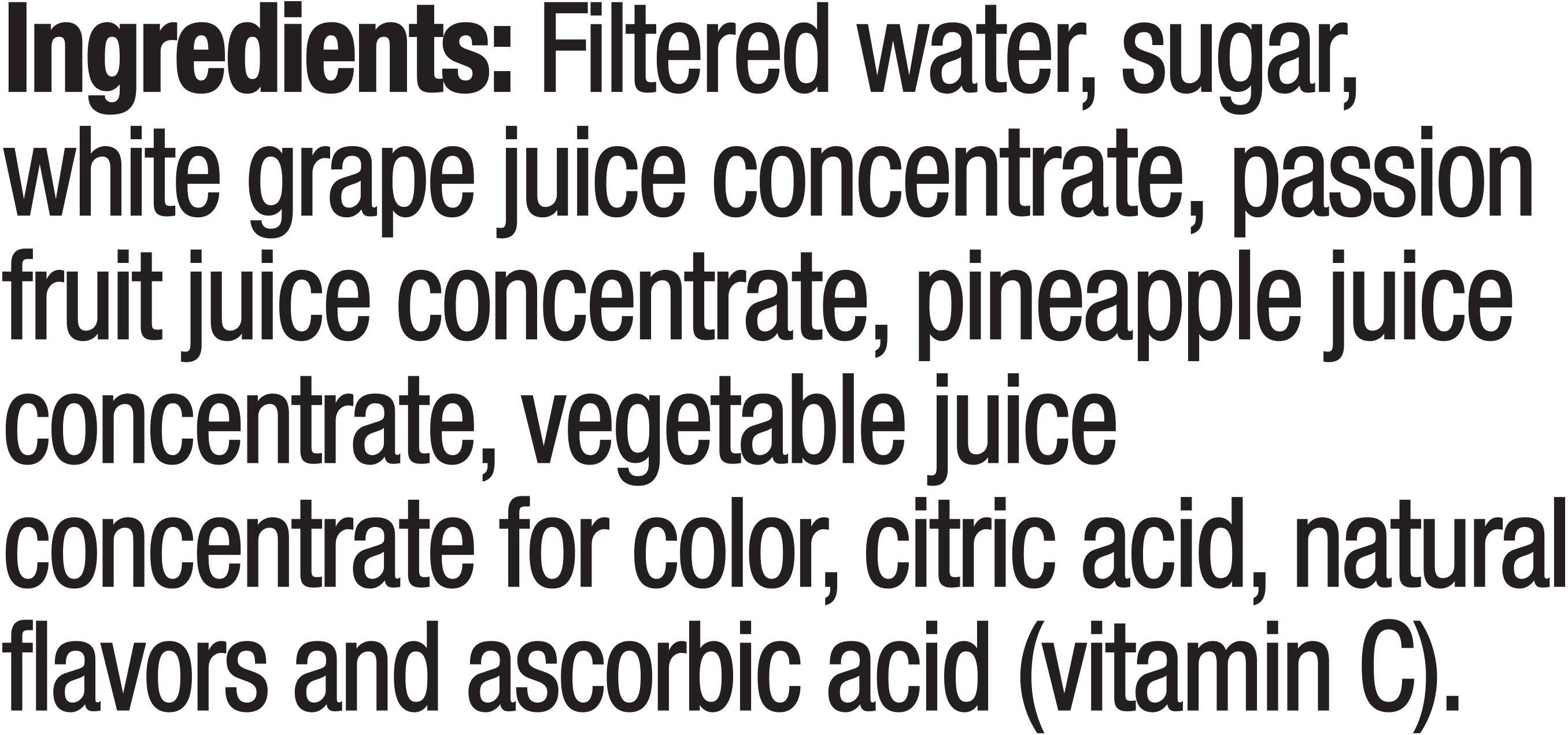 Image describing nutrition information for product Tropicana  Island Punch